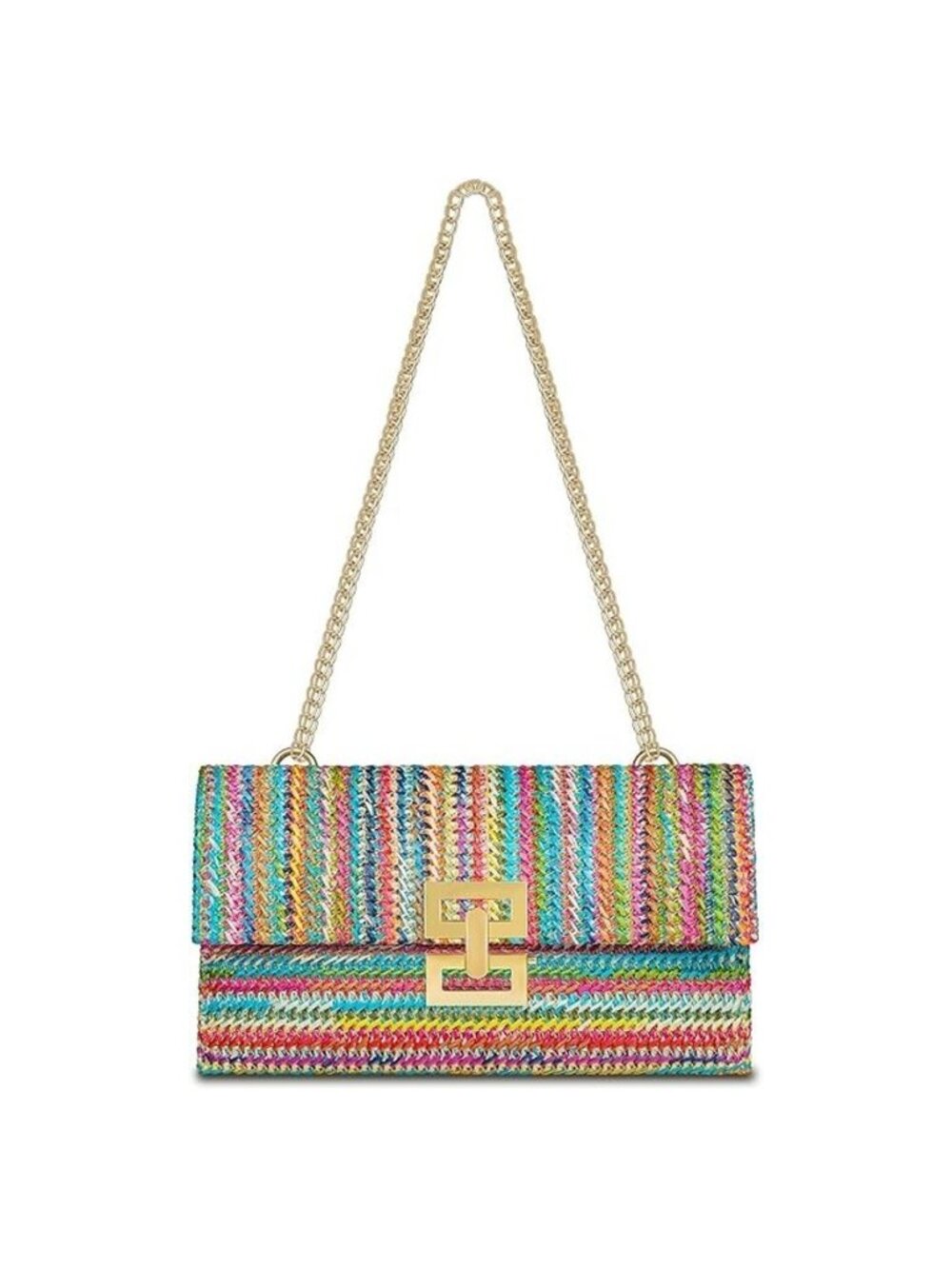 Liadreem Straw Clutch Purse for Women Designer Evening Handbag Summer Beach